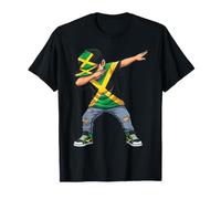 Bandiera giamaicana Dab Pose Caribbean Pride Maglietta