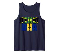Bandiera Giamaicana e Barbados Mix Dna Heritage Canotta