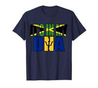 Bandiera Giamaicana e Barbados Mix Dna Heritage Maglietta