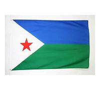 BANDIERA GIBUTI 150x90cm - GRAN BANDIERA GIBUTIANA 90 x 150 cm Poliestere leggero - Bandiere - AZ FLAG