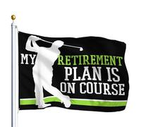 Bandiera Golf Themed For Retiree My Retirement Plan Is On 90x150cm