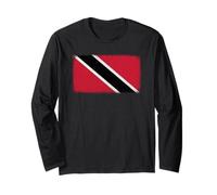 Bandiera grafica Trinidad e Tobago per uomini, donne, bambini Maglia a Manica
