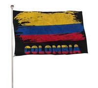 Bandiera grande a tema Colombia per esterni, decorazioni per feste, 60x90