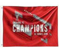 Bandiera Grande Del Liverpool FC (5ft x 3ft) Campioni D'Europa Calcio LFC