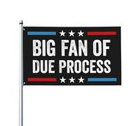 Bandiera "Grande sostenitore del giusto processo" Giustizia sociale Difesa della Costituzione Bandiere Cartello da giardino 3x5 piedi