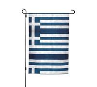 bandiera greca Bandiera decorativa da giardino 30,5 x 45,7 cm, 100% fibra di poliestere, tessuto spesso, universale per tutte le stagioni