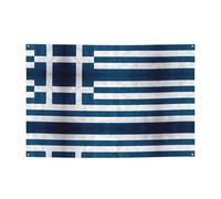Bandiera greca che crea atmosfera festiva striscione 119,4 x 180,3 cm per Natale, feste notturne, riunioni di amici