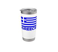 Bandiera greca della Grecia Uomini Donne Bambini ellenico Bicchiere termico in acciaio inox doppia parete
