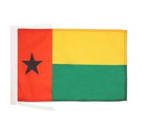 BANDIERA GUINEA-BISSAU 45x30cm - BANDIERINA GUINEANA 30 x 45 cm cordicelle - AZ FLAG