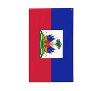 Bandiera Haiti, bandiera per casa da cortile, 0,9 x 1,5 m, striscione con occhielli per interni ed esterni, decorazioni per la casa