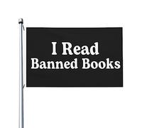 Bandiera I Leggo Libri Proibiti per la Camera dei Ragazzi Bandiere popolari su due lati Decorazione da Parete per Esterno 9,1 x 1,5 m, Arazzo I Letti Libri Proibiti per la Camera