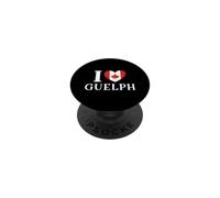 Bandiera I Love Guelph Canada a forma di cuore PopSockets PopGrip Adesivo