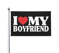 Bandiera "I Love My Boyfriend", 3x5 piedi, decorazione per esterni, per casa e giardino