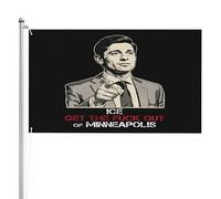 Bandiera ICE da Minneapolis 4x6 FT, Sindaco di Minneapolis Jacob Frey, Bandiere da giardino per esterni, Cartelli da giardino a 3 strati, Decorazione