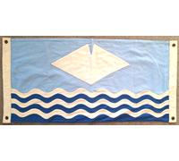 Bandiera in cotone completamente cucita Isola di Wight - 100 cm x 50 cm - 4...