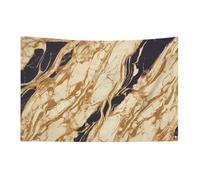 Bandiera in marmo con 4 occhielli, bandiere su un lato in poliestere resistente, striscioni resistenti alle intemperie per dormitori, feste, riprese, festival, decorazione 89 x 150 cm