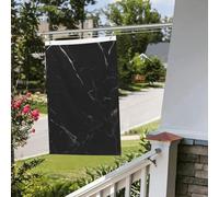 Bandiera in marmo nero, 6 x 0,9 m, per interni ed esterni, primavera, estate, autunno, inverno, bandiere da giardino con occhiello verticale su entrambi i lati, per decorazioni da cortile