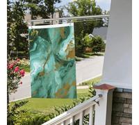 Bandiera in marmo verde oro 2 x 3 m per esterni interni primavera estate autunno inverno bandiere da giardino con occhiello verticale su entrambi i lati bandiere per feste banner per decorazioni da