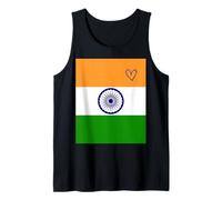 Bandiera Indiana Cuore Orgoglioso Patrimonio Giornata Canotta