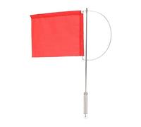 Bandiera indicatore del, 2pc monotipi rossi bandiera marina bandiera in acciaio inossibile prevenzione leggera per lo yacht a barca a vela (185 * 135mm (7972SM))