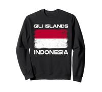 Bandiera Indonesiana Isole Gili Distressed Orgoglio Indonesiano Felpa