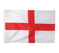 Bandiera Inghilterra, Bandiera Nazionale Inglese, Bandiera UK GB, Misura 145X90cm, Tessuto Poliestere Con Passante Per L'Asta (England)