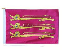 Bandiera Inghilterra Riccardo Cuor di Leone con corda e levetta - fatta a man...