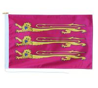 Bandiera Inghilterra Riccardo Cuor di Leone con corda e levetta - fatta a man...