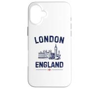 Bandiera inglese di Londra Inghilterra Big Ben Abbazia di Westminster Custodia per iPhone 16 Plus
