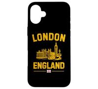Bandiera inglese di Londra Inghilterra Big Ben Abbazia di Westminster Custodia per iPhone 16 Plus