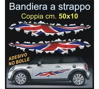 Bandiera inglese effetto strappo - coppia cm.50x10 - Union Jack English flag