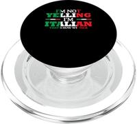Bandiera inglese "I'm Not Yelling I'm Italian Funny Strong PopSockets PopGrip per MagSafe