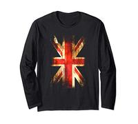 Bandiera Inglese UK Flag Bandiere Union Jack Uomo Donna Maglia a Manica