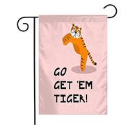 Bandiera Inspiring Decoration Cute Template Design Fun Tiger Go Animals Head Wildlife Jumping Book Abstract Resistente Alle Intemperie Striscione All'Aperto, Per Balcone, Balcone, 30x45cm