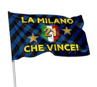 Bandiera Inter Campione d'Italia scudetto stadio balcone varie grafiche