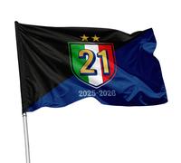 Bandiera Inter Campione d'Italia scudetto stadio balcone varie grafiche