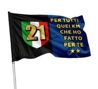 Bandiera Inter Campione d'Italia scudetto stadio balcone varie grafiche