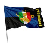 Bandiera Inter Campione d'Italia scudetto stadio balcone varie grafiche