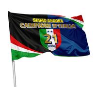 Bandiera Inter Campione d'Italia scudetto stadio balcone varie grafiche