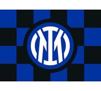 Bandiera Inter Ufficiale Grande cm 140 x 100 Nerazzurra a Scacchi per Tifoso