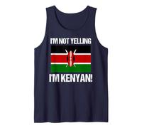 Bandiera Internazionale del Kenya con Scritta I'm Not Yelling Canotta