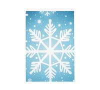 Bandiera invernale da giardino di benvenuto con fiocco di neve, 0,6 x 0,9 m, non sbiadisce, doppia faccia, per casa, cortile, cortile, portico, prato