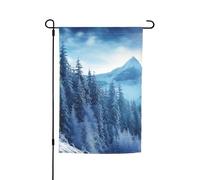 Bandiera invernale da giardino di montagna 30,5 x 45,7 cm a doppia faccia primavera estate bandiera decorativa da cortile piccola bandiera stagionale decorazione esterna