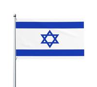 Bandiera "Io sto con Israele" 3x5 piedi con occhielli in ottone, cartello per striscione da giardino per esterni