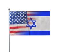 Bandiera "Io sto con Israele" 3x5 piedi con occhielli in ottone, cartello per striscione da giardino per esterni