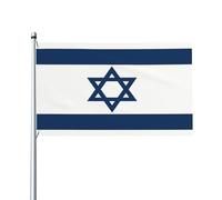 Bandiera "Io sto con Israele" 3x5 piedi con occhielli in ottone, cartello per striscione da giardino per esterni