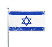 Bandiera "Io sto con Israele" 3x5 piedi con occhielli in ottone, cartello per striscione da giardino per esterni