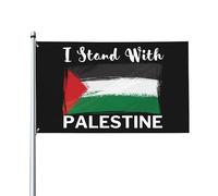 Bandiera "Io sto con la Palestina" 3x5, bandiera "Prega per la Palestina" 3x5, bandiera "Palestina forte" 3x5, bandiera della Palestina gratuita 3x5, bandiera "Io amo la Palestina", striscione, bandie