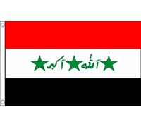 BANDIERA IRAQ ANTICA 90x60cm - BANDIERA IRACHENA 60 x 90 cm - AZ FLAG