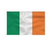 bandiera Ireland Irish Flag 3x5FT -(90x150cm) Ireland Flag Indoor/Outdoor Quality Polyester with Vivid Color and Brass Grommets Decorations